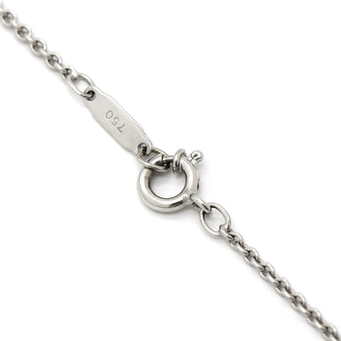 ティファニー Tiffany & Co ピアスド アトラスバー ホワイトゴールド K18WG ダイヤモンド ネックレス ダイヤモンド 750 Ag750 ローマ数字