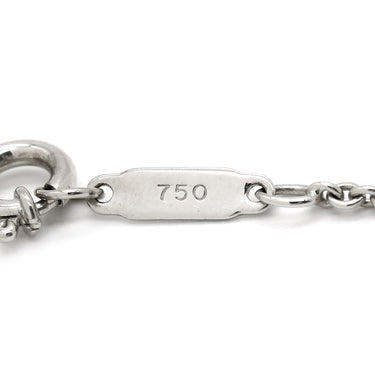 ティファニー Tiffany & Co ピアスド アトラスバー ホワイトゴールド K18WG ダイヤモンド ネックレス ダイヤモンド 750 Ag750 ローマ数字