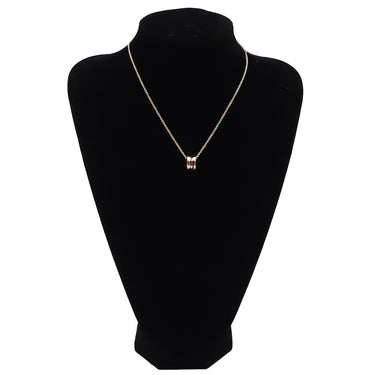 ブルガリ BVLGARI ビーゼロワン レジェンド ネックレス ピンクゴールドXブラック K18PG セラミック ネックレス B-zero1 ペンダント 18K 750PG 黒