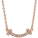 ティファニー Tiffany & Co Tスマイル ミニ ペンダント ローズゴールド K18PG ネックレス ダイヤ ピンクゴールド Au750 Tiffany T smile