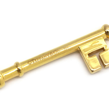 ティファニー Tiffany & Co クローバーキー 3Pダイヤ イエローゴールド K18YG ダイヤモンド K18WG ペンダントトップ チャーム AU750