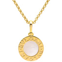 ブルガリ BVLGARI ブルガリブルガリ ピンクゴールド K18PG マザーオブパール ネックレス ペンダント 18K 750 18金