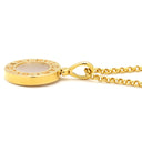 ブルガリ BVLGARI ブルガリブルガリ ピンクゴールド K18PG マザーオブパール ネックレス ペンダント 18K 750 18金