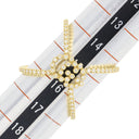 グッチ GUCCI GGランニング イエローゴールド K18YG ダイヤモンド #15 リング 指輪 750YG AU750 15号