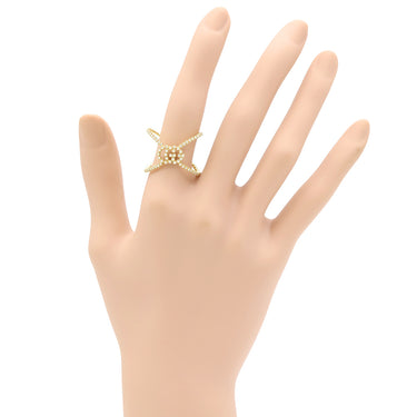 グッチ GUCCI GGランニング イエローゴールド K18YG ダイヤモンド #16 リング 指輪 750YG AU750 14号