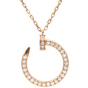 カルティエ Cartier ジュストアンクル ダイヤモンド ネックレス B7224894 ピンクゴールド K18PG ダイヤモンド ネックレス 750PG K18 18金