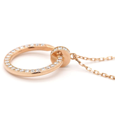 カルティエ Cartier ジュストアンクル ダイヤモンド ネックレス B7224894 ピンクゴールド K18PG ダイヤモンド ネックレス 750PG K18 18金