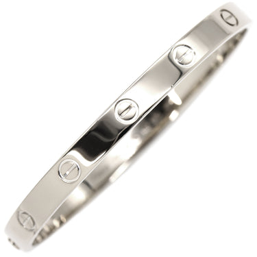 カルティエ Cartier LOVE ラブブレス B6067618 ホワイトゴールド K18WG #18 ブレスレット 750WG 18K 18金
