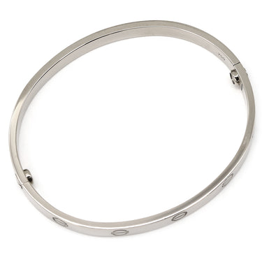 カルティエ Cartier LOVE ラブブレス B6067618 ホワイトゴールド K18WG #18 ブレスレット 750WG 18K 18金