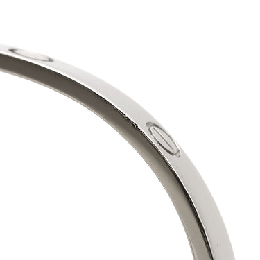 カルティエ Cartier LOVE ラブブレス B6067618 ホワイトゴールド K18WG #18 ブレスレット 750WG 18K 18金