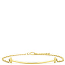 ティファニー Tiffany & Co Tスマイル イエローゴールド K18YG ブレスレット 750 18K