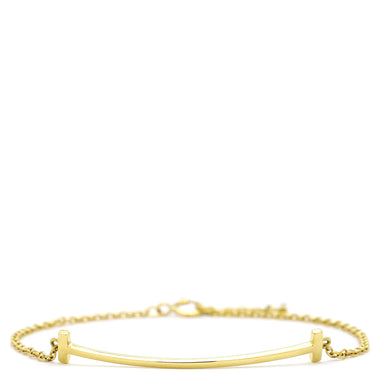 ティファニー Tiffany & Co Tスマイル イエローゴールド K18YG ブレスレット 750 18K