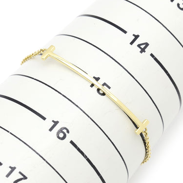 ティファニー Tiffany & Co Tスマイル イエローゴールド K18YG ブレスレット 750 18K