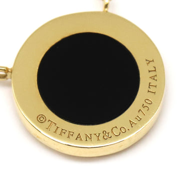 ティファニー Tiffany & Co Tトゥー サークル ペンダント ダイヤモンド＆オニキス 67467663 イエローゴールド K18YG オニキス ダイヤモンド ネックレス