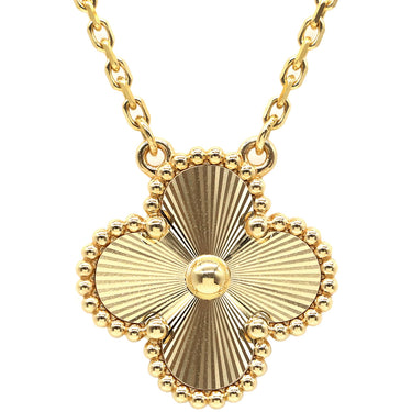 ヴァンクリーフアーペル Van Cleef & Arpels ヴィンテージ アルハンブラ ペンダント VCARP4KL00 イエローゴールド K18YG ネックレス Au750 ギヨシェ