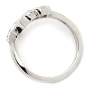 ティファニー Tiffany & Co ラビング ハート ホワイトゴールド K18WG ダイヤモンド リング 指輪 Au750 750WG ダイヤ 9号