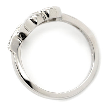 ティファニー Tiffany & Co ラビング ハート ホワイトゴールド K18WG ダイヤモンド リング 指輪 Au750 750WG ダイヤ 9号