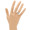 ティファニー Tiffany & Co ラビング ハート ホワイトゴールド K18WG ダイヤモンド リング 指輪 Au750 750WG ダイヤ 9号