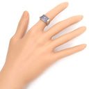 ブルガリ BVLGARI トロンケット ホワイトゴールド K18WG カルセドニー リング 指輪 750 18金 8.5号