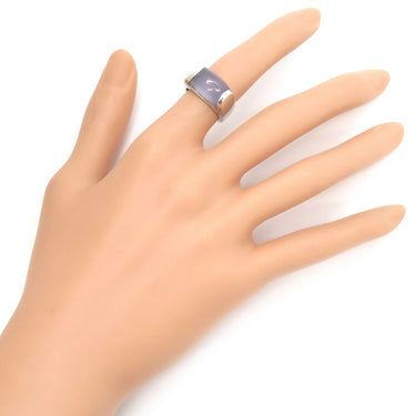 ブルガリ BVLGARI トロンケット ホワイトゴールド K18WG カルセドニー リング 指輪 750 18金 8.5号