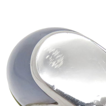 ブルガリ BVLGARI トロンケット ホワイトゴールド K18WG カルセドニー リング 指輪 750 18金 8.5号