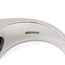 ブルガリ BVLGARI トロンケット ホワイトゴールド K18WG カルセドニー リング 指輪 750 18金 8.5号