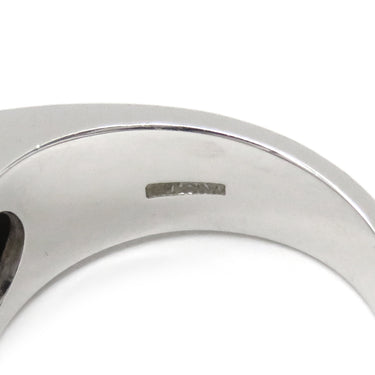 ブルガリ BVLGARI トロンケット ホワイトゴールド K18WG カルセドニー リング 指輪 750 18金 8.5号