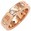 ブルガリ BVLGARI ローマンソルベ ピングゴールド K18PG ダイヤモンド #48(JP8) リング 指輪 750AU K18PG ダイヤモンド 8号