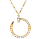 カルティエ Cartier ジュストアンクル ダイヤ ネックレス イエローゴールド K18YG ダイヤモンド ネックレス 750YG K18 18金