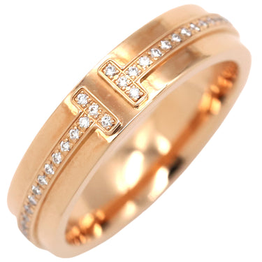 ティファニー Tiffany & Co ナロー ダイヤモンド リング ピンクゴールド K18PG ダイヤモンド リング 指輪 T&Co. 750 AU 9号