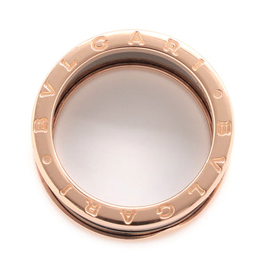 ブルガリ BVLGARI ビーゼロワン B-zero1 4バンドリング 345968 ピンクゴールド×ブラック K18PG セラミック #63(JP23) リング 指輪 黒 750PG 18金 21.5号