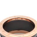 ブルガリ BVLGARI ビーゼロワン B-zero1 4バンドリング 345968 ピンクゴールド×ブラック K18PG セラミック #63(JP23) リング 指輪 黒 750PG 18金 21.5号