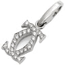 カルティエ Cartier C2 2Cチャーム ダイヤ ホワイトゴールド K18WG ダイヤモンド ペンダントトップ Cドゥ ネックレストップ 750 18K 18金