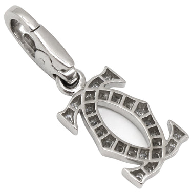 カルティエ Cartier C2 2Cチャーム ダイヤ ホワイトゴールド K18WG ダイヤモンド ペンダントトップ Cドゥ ネックレストップ 750 18K 18金