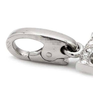 カルティエ Cartier C2 2Cチャーム ダイヤ ホワイトゴールド K18WG ダイヤモンド ペンダントトップ Cドゥ ネックレストップ 750 18K 18金