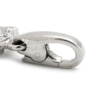 カルティエ Cartier C2 2Cチャーム ダイヤ ホワイトゴールド K18WG ダイヤモンド ペンダントトップ Cドゥ ネックレストップ 750 18K 18金