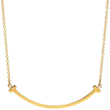 ティファニー Tiffany & Co Tスマイル ペンダント スモール 60011679 イエローゴールド K18YG ネックレス K18YG Au750 Tiffany T smile