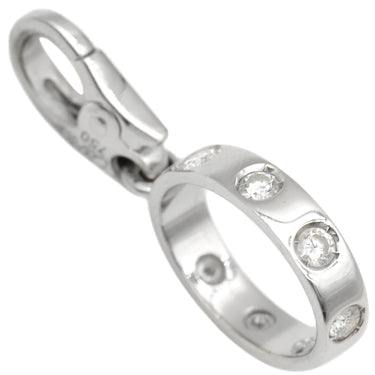 カルティエ Cartier ラブ LOVE フルダイヤ ホワイトゴールド K18WG チャーム 7Pダイヤ Au750 ペンダントトップ