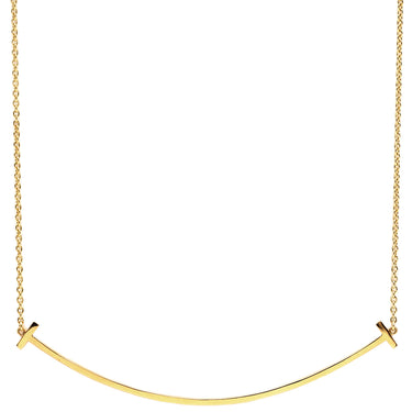 ティファニー Tiffany & Co Tスマイル ペンダント ラージ 60011652 イエローゴールド K18YG ネックレス Au750 Tiffany T smile