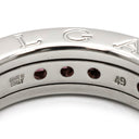 ブルガリ BVLGARI ビーゼロワン B-zero1 XS ロードライトガーネット 1バンド AN852563 ホワイトゴールド K18WG ロードライトガーネット #49(JP9) リング 指輪 新品同様 750WG 9号