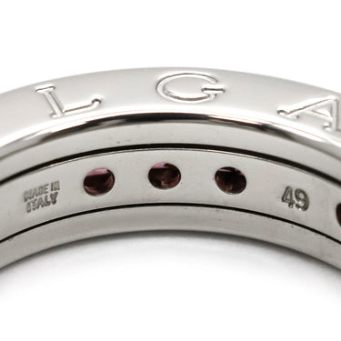 ブルガリ BVLGARI ビーゼロワン B-zero1 XS ロードライトガーネット 1バンド AN852563 ホワイトゴールド K18WG ロードライトガーネット #49(JP9) リング 指輪 新品同様 750WG 9号