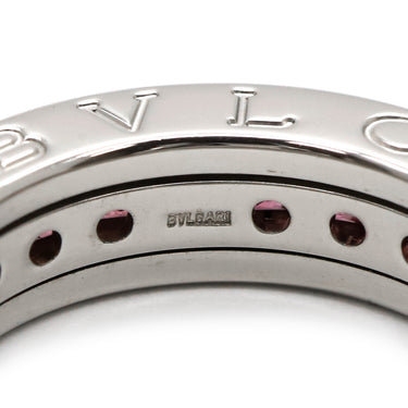 ブルガリ BVLGARI ビーゼロワン B-zero1 XS ロードライトガーネット 1バンド AN852563 ホワイトゴールド K18WG ロードライトガーネット #49(JP9) リング 指輪 新品同様 750WG 9号