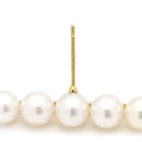 TASAKI TASAKI バランス プラス E-4463-18KYG パールホワイトXイエローゴールド K18YG パール ピアス あこやパール 750YG キャッチ他社品