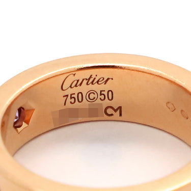 カルティエ Cartier ラブリング ピンクサファイア ピンクゴールド K18PG ピンクサファイア #50(JP10) リング 指輪 1P LOVE Ring 750 18K PG 18金 10号