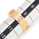 カルティエ Cartier ラブリング ピンクサファイア ピンクゴールド K18PG ピンクサファイア #50(JP10) リング 指輪 1P LOVE Ring 750 18K PG 18金 10号