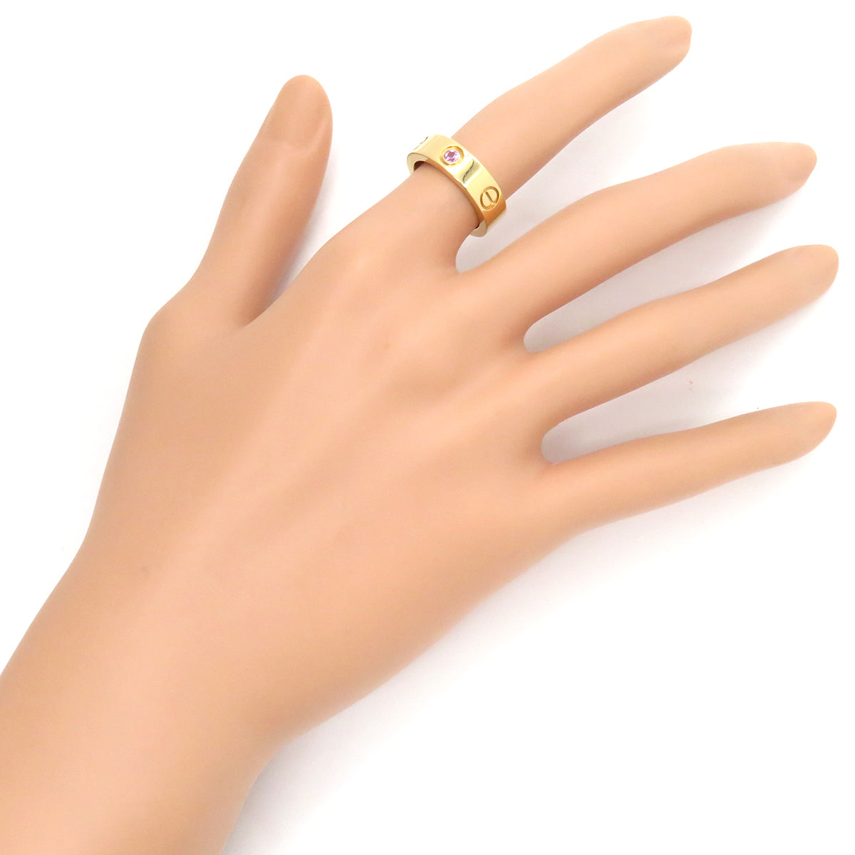 カルティエ Cartier ラブリング ピンクサファイア ピンクゴールド