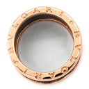 ブルガリ BVLGARI ビーゼロワン B-zero1 4バンドリング 345854 ピンクゴールド×ブラック K18PG セラミック #56(JP16) リング 指輪 黒 750PG 18金 15号