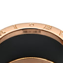 ブルガリ BVLGARI ビーゼロワン B-zero1 4バンドリング 345854 ピンクゴールド×ブラック K18PG セラミック #56(JP16) リング 指輪 黒 750PG 18金 15号