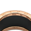 ブルガリ BVLGARI ビーゼロワン B-zero1 4バンドリング 345854 ピンクゴールド×ブラック K18PG セラミック #56(JP16) リング 指輪 黒 750PG 18金 15号