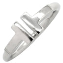 ティファニー Tiffany & Co Tワイヤー ホワイトゴールド K18WG リング 指輪 Au750 18K 18金 6号